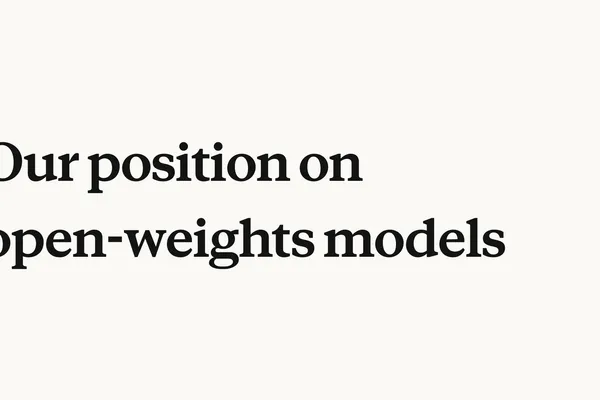Anthropic Rejected Blanket Bans on Open-Weight Models (2 minute read)