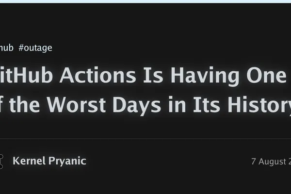 GitHub Actions Is Having One of the Worst Days in Its History (5 minute read)