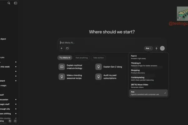 Muse superapp from Meta and Ava model with computer use (2 minute read)